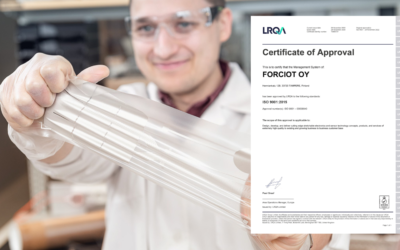 Forciot Oy Receives ISO 9001:2015 Certification
